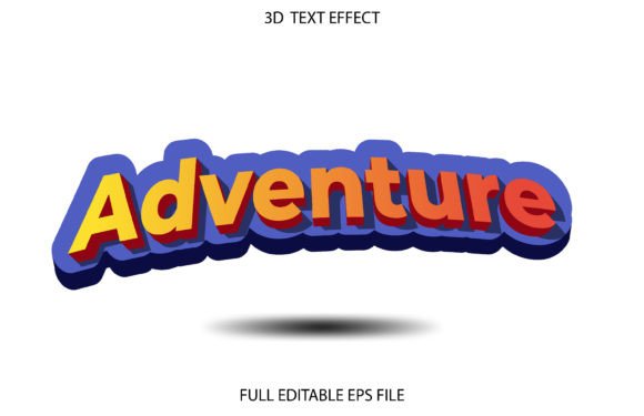 Adventure 3D Editable Vector Text Effect: A Creative Tool for Designers and Businesses