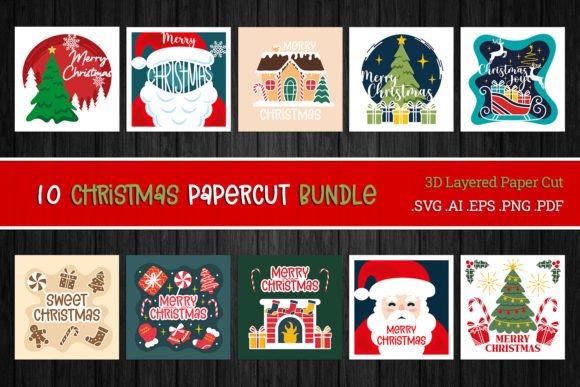 Christmas 3D SVG Paper Cut Bundle: A Creative and Practical Holiday Resource