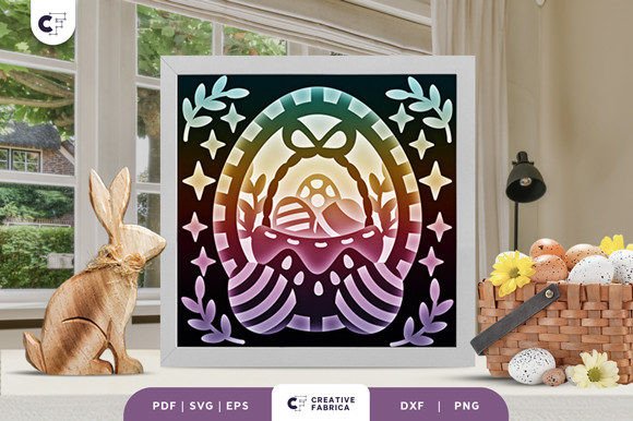 Easter Basket 3D Shadow Box: A Creative and Practical Craft for Modern Makers