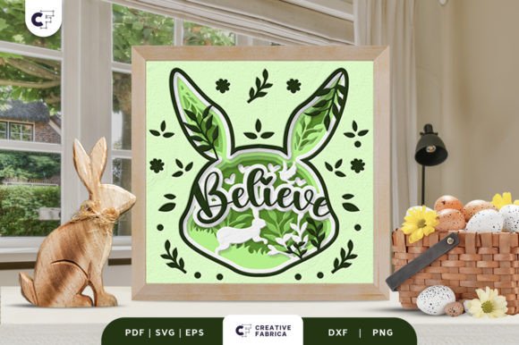 Easter Believe 3D Shadow Box: A Creative Craft for Easter Enthusiasts