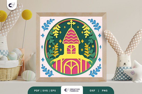 Easter Church 3D Paper Cut SVG: A Creative Way to Celebrate the Season