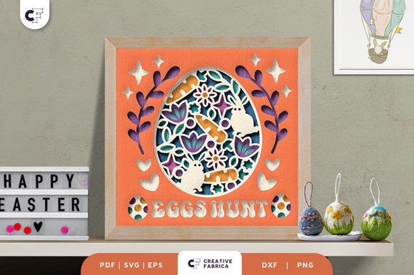 Eggs Hunt 3D Shadow Box