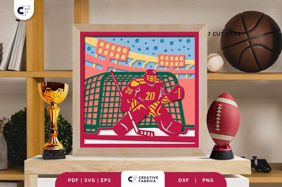 Field Hockey 3D Shadow Box Paper Cut: A Strategic Craft for Creative Expression