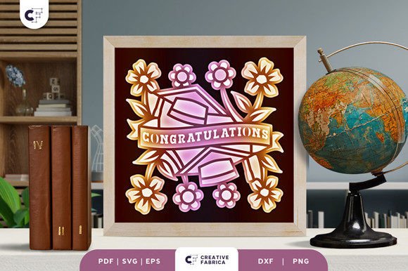 Floral Graduation Caps 3D Shadow Box: A Creative and Versatile Art Project for Crafters