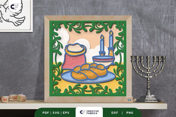 Fresh Baked Challah 3D Shadow Box: A Creative and Meaningful Craft Project