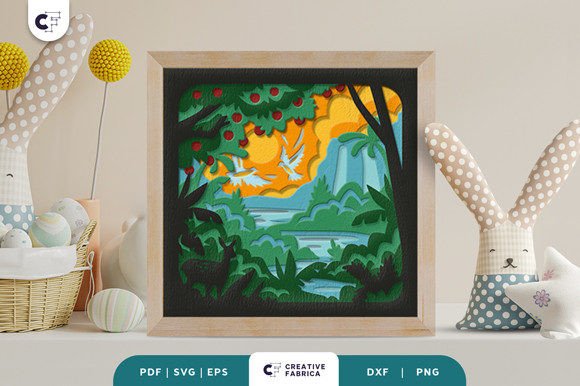 Garden of Eden 3D Shadow Box: A Creative and Spiritual Craft Project