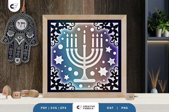 Menorah Candle 3D Layered Paper Cut: A Creative and Meaningful Craft Project