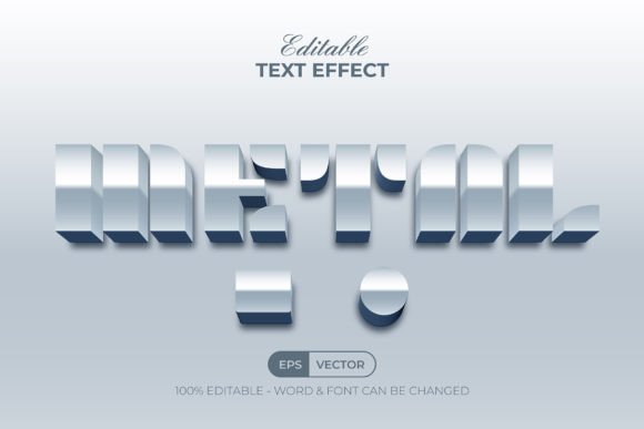 Metal 3D Text Effect Silver Style: A Powerful Tool for Adobe Illustrator Users