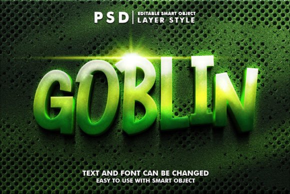 Metalic Goblin 3D Realistic Text Effect: A Powerful Tool for Creative Projects