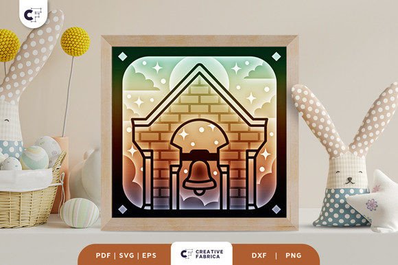 Mission Bell 3D Shadow Box Paper Cut SVG: A Creative Craft Project for All