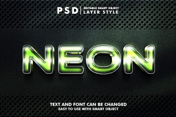 Neon 3d Text Effect Premium Psd: A Versatile Design Resource