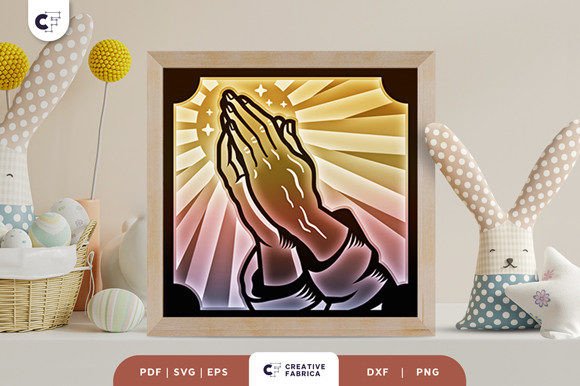 Praying Hand 3D Shadow Box Paper Cut: A Unique Craft for Every Creator
