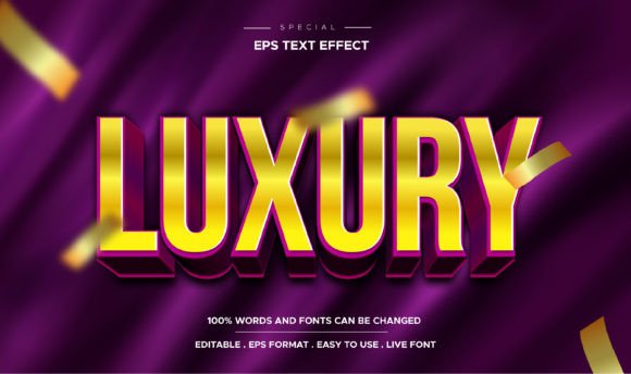 Text Effect Luxury 3d Editable: Elevate Your Design Projects with Professional-Grade Flexibility