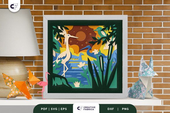 Wetland Life 3D Shadow Box Paper Cut: A Strategic Craft for Creative Expression